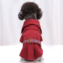 Small medium-sized dog couple pet clothes pure cotton French dress dog cat dress