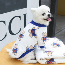 Small medium-sized dog dog cat warm velvet printing pet clothes factory direct sales