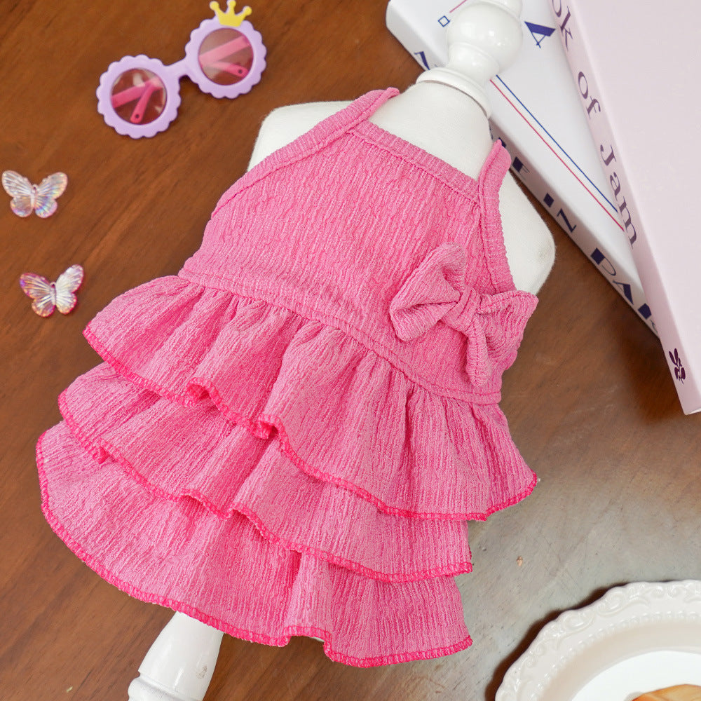 The new thin princess dress for spring and summer pet dogs