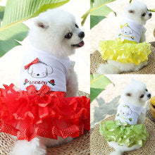 Spring summer Dog cat pet fruit dress Large, small, medium dog dress clothes