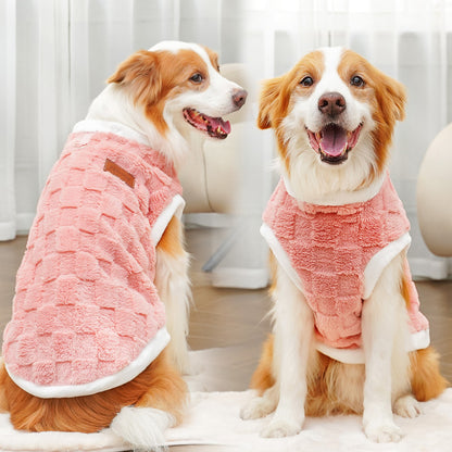 New autumn-winter pet clothing - small, medium, large-sized dogs - plush and warm fleece vests