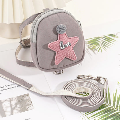 Shoulder bag chest strap pull rope for dogs and cats walking