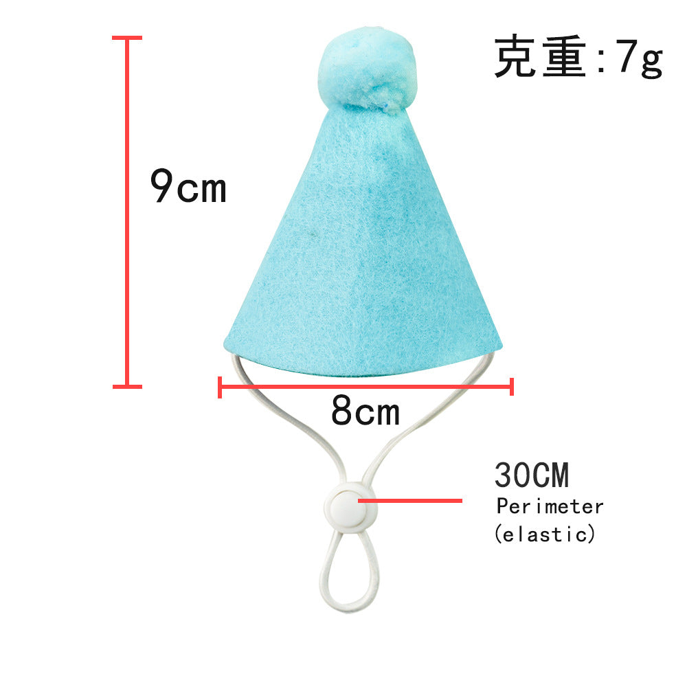 Pet ins wind birthday drool towel bib scarf Dog cat hat accessories wholesale factory direct sales