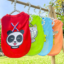 Spring/Summer Webbing X Dog vest Pet Clothes Cartoon pattern cat clothes vest pet supplies