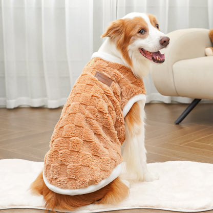 New autumn-winter pet clothing - small, medium, large-sized dogs - plush and warm fleece vests