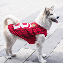 Spring summer large small dog dog cat clothes pet mesh vest World Cup basketball clothes vest