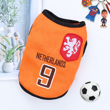 Pet small, medium dog spring summer net vest World Cup basketball clothes Cat supplies