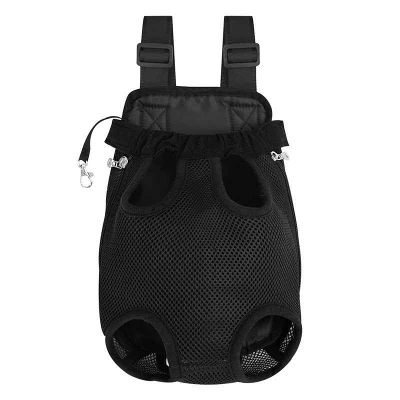 Outdoor breathable mesh backpack for puppies and kittens. Small and medium-sized pet supplies.