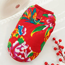 Big flower jacket New Year dress small medium large dog pet dog cat clothes clothing wholesale