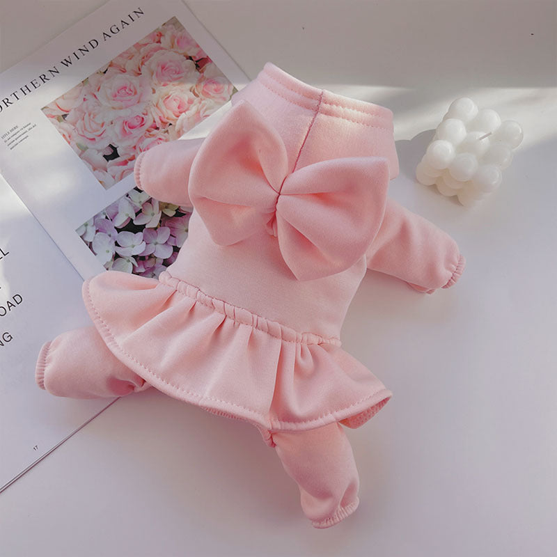 Pet dog cat clothes Autumn and winter four-leg dress sports supplies