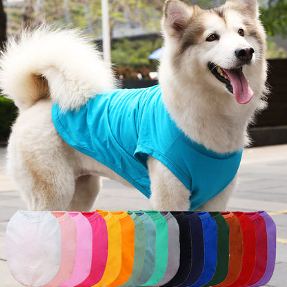 Small medium large dog  spring summer autumn new pet clothes vest supplies two feet clothes