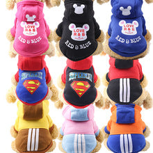 Two-leg hoodie sports cartoon dog dog cat clothes Autumn and winter pet clothing supplies