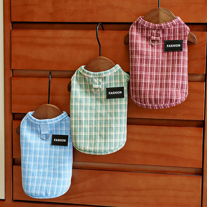 Pet clothing - Fall/Winter vintage check shirts - Dog and cat clothes