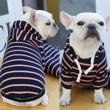 Pet dog cat Hoodie Striped clothing supplies spring and summer