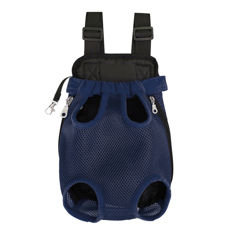 Outdoor breathable mesh backpack for puppies and kittens. Small and medium-sized pet supplies.