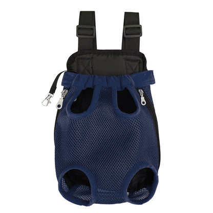 Outdoor breathable mesh backpack for puppies and kittens. Small and medium-sized pet supplies.