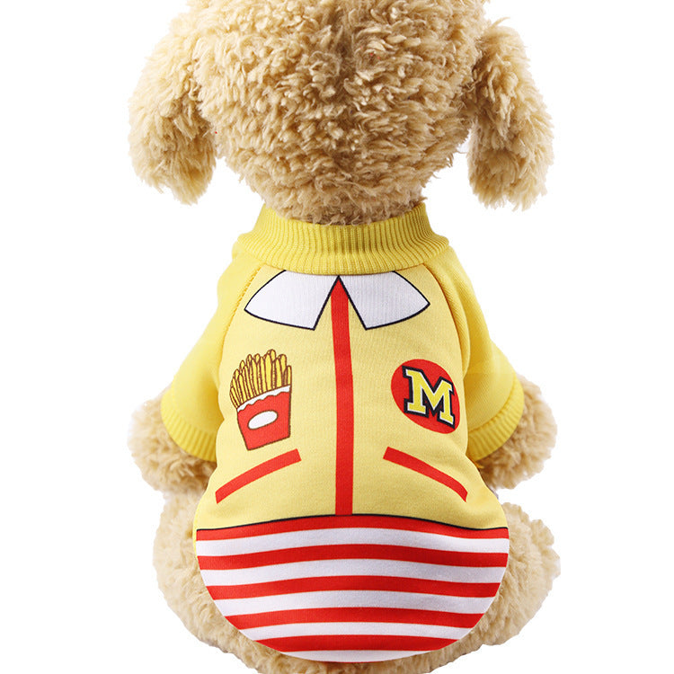 Halloween Christmas uniforms funny pet dog cat clothes supplies autumn winter pumpkin into a two-legged costume