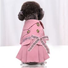 Small medium-sized dog couple pet clothes pure cotton French dress dog cat dress