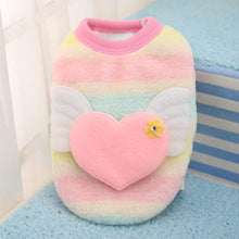 Pet spring and autumn cartoon hoodie casual and comfortable dog and cat flannel clothes