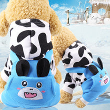 Autumn and winter four legs to warm pet dog cat clothes Autumn and winter clothing supplies warm and thick