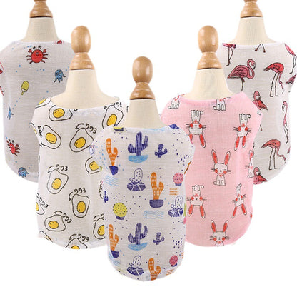 Pet small medium-sized dog clothing spring summer sun protection cooling vest