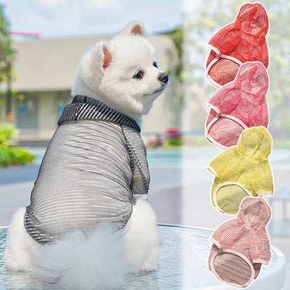 Spring and summer  sun-protective and breathable  pet clothing for puppies and kittens