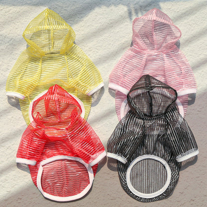 Spring and summer  sun-protective and breathable  pet clothing for puppies and kittens