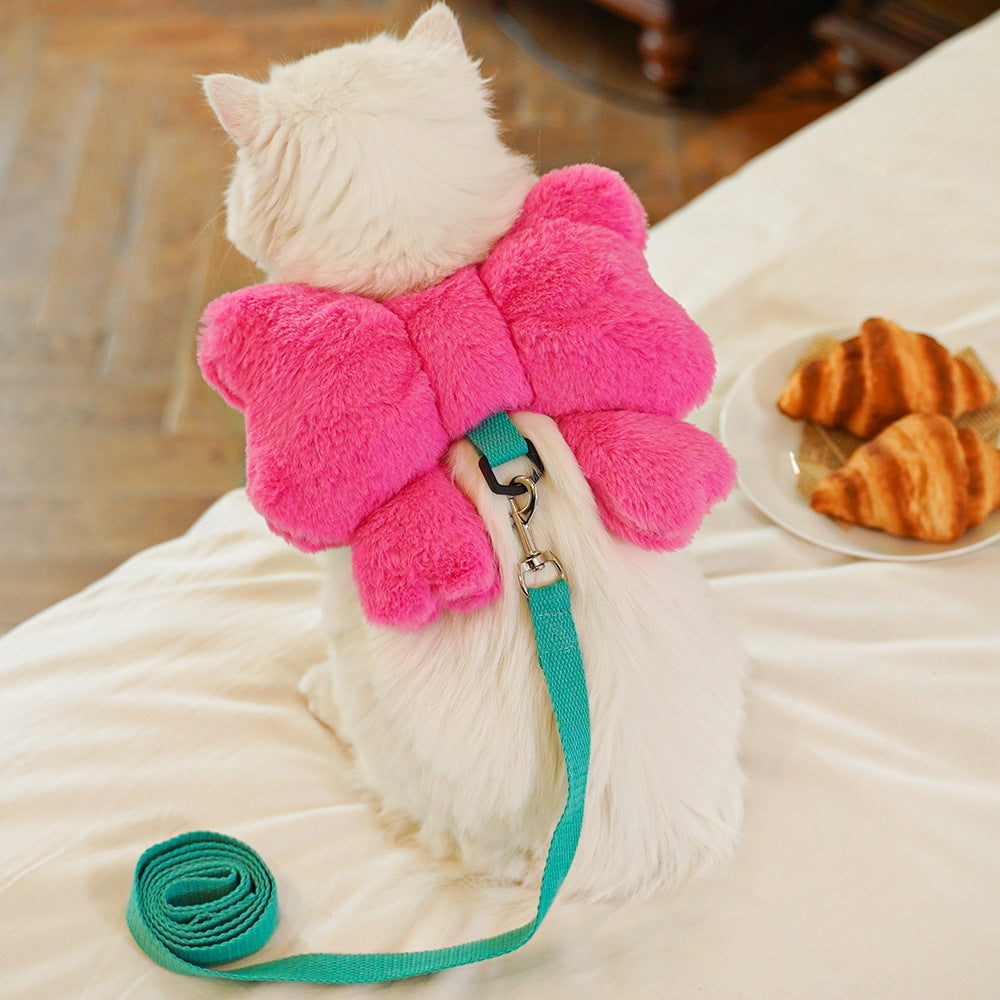 Belt-like chest harness traction rope