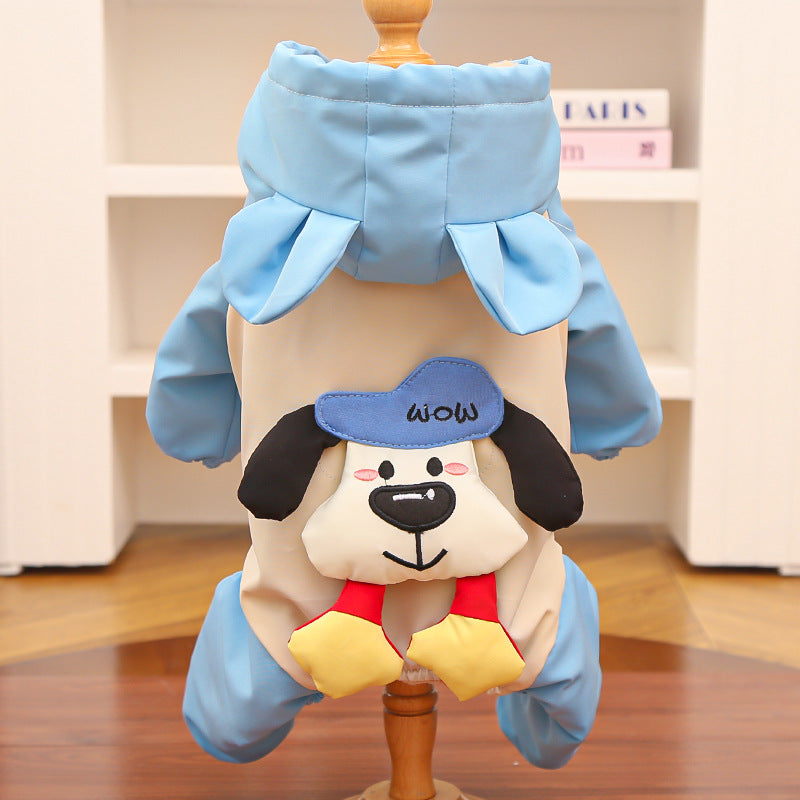 Pet dog and cat clothing - Waterproof, windproof, warm-resistant, thickened, all-weather cotton coat