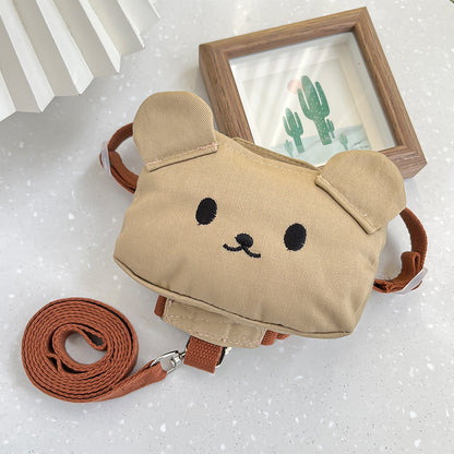 Pet dog chest and back harness double shoulder bag for cats when going outdoors with a leash