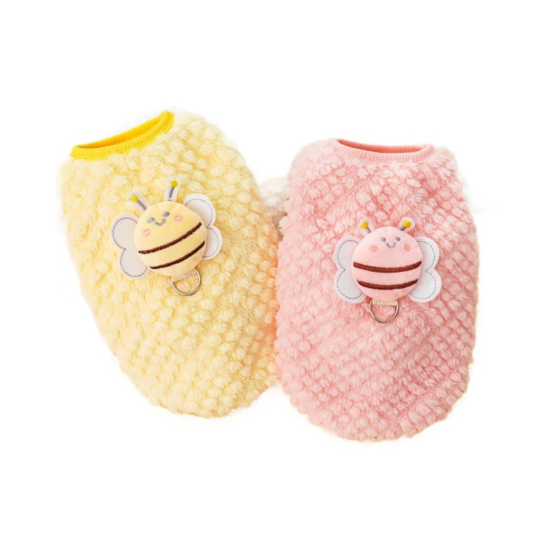 Flannel warm dog and cat vest pet supplies