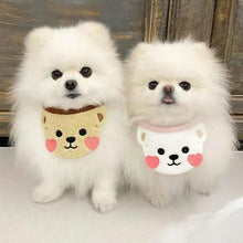 Small medium-sized dog dog cat tie saliva towel pet supplies clothing decoration supplies cute