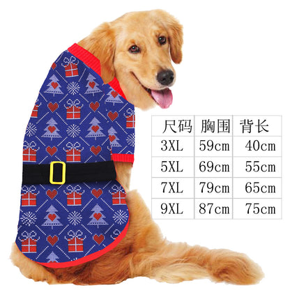 Small big Dog Christmas pet supplies clothes Teddy cat cotton-padded clothing funny autumn and winter pet clothing