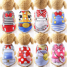 Spring and summer tank tops Dog and cat clothes suspenders Mesh clothing Pet clothes