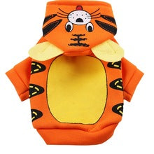 Medium and large dog dog Autumn and winter warm pajamas coat Pet supplies cat two feet clothes