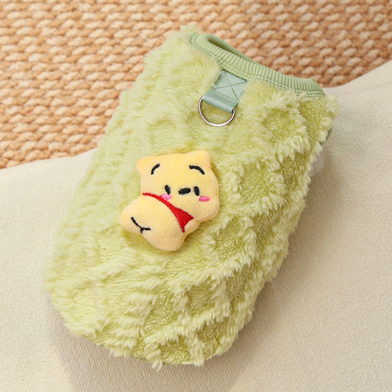 Winter padded warm clothes for kittens and puppies; cat and dog supplies