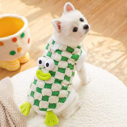 Pet dog cat autumn and winter clothes funny cute cartoon