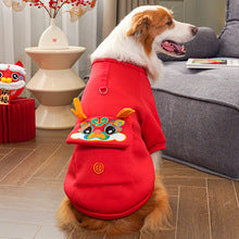 Pet New Year autumn and winter cold warm big dog Big dog dog cat clothing wholesale