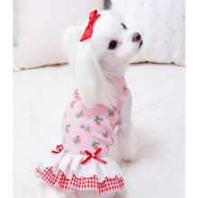 New dog cat pet princess dress wedding dress small rose spring summer autumn new