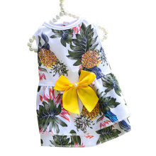 Spring summer fall pet dog and cat vest Pineapple skirt Hawaiian style