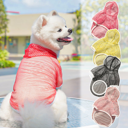 Spring and summer  sun-protective and breathable  pet clothing for puppies and kittens