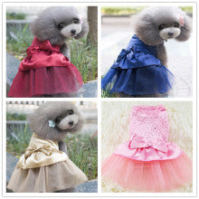 Spring and summer dog cat clothes skirt pet supplies love skirt spot manufacturers wholesale