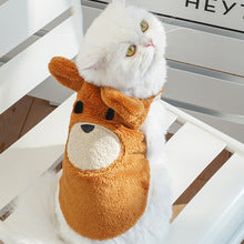 Winter ins wind plus cashmere warm pet cat cute clothing supplies wholesale