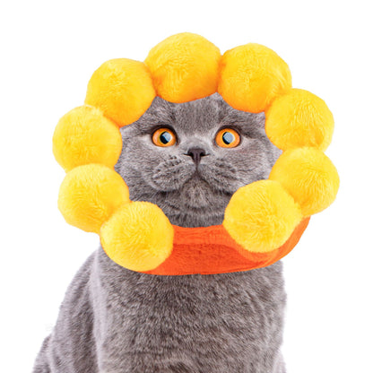 New cute sunflower hat adjustable pet headwear