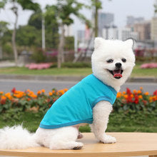 Teddy cat small medium large dog dog spring summer autumn new pet clothes vest supplies two feet clothes