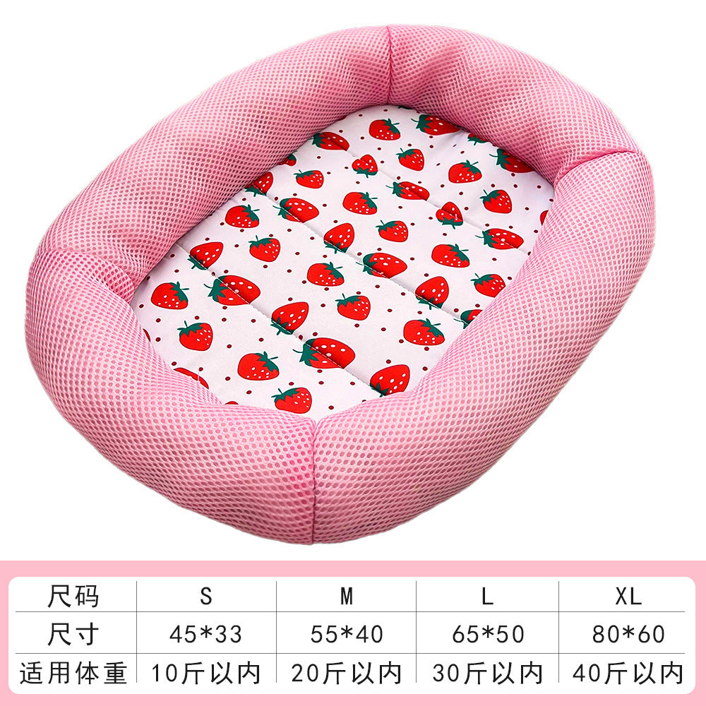 Spring and summer breathable dog bed and cat bed
