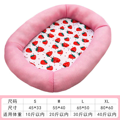 Spring and summer breathable dog bed and cat bed