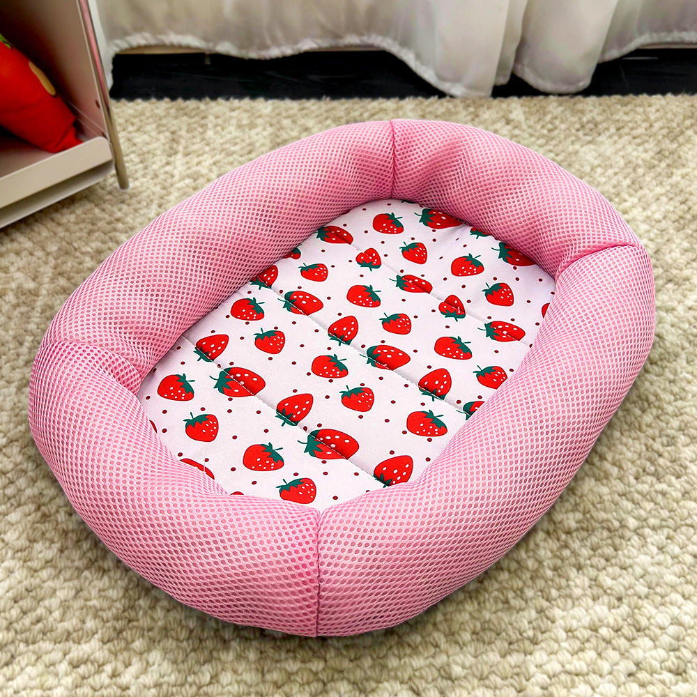 Spring and summer breathable dog bed and cat bed