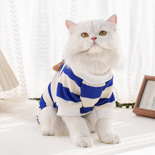 Pet autumn and winter striped bear four-legged clothes dog cat clothes small and medium-sized puppy teddy home clothing wholesale