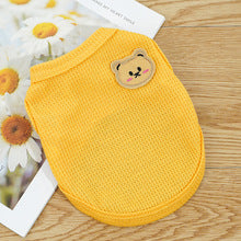 Pet clothing Waffle bear summer vest Teddy small and medium-sized dog cat dog clothing manufacturers wholesale